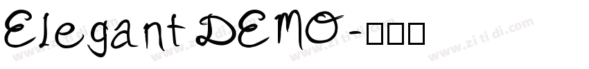 Elegant DEMO字体转换